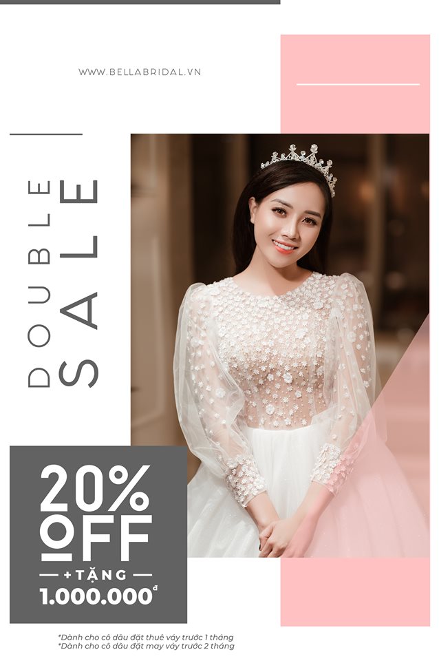 Double sale cho chiếc váy cưới trong mơ